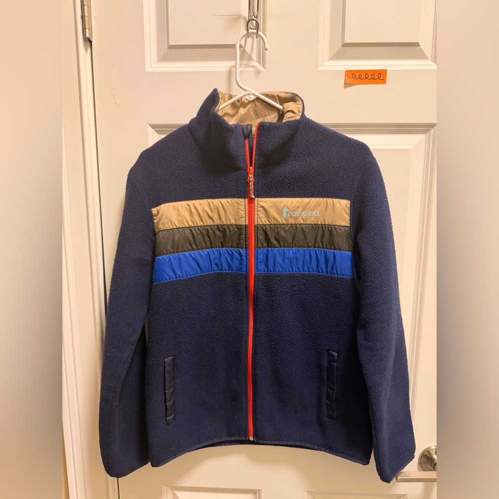 Cotopaxi Navy and Beige Fleece Jacket